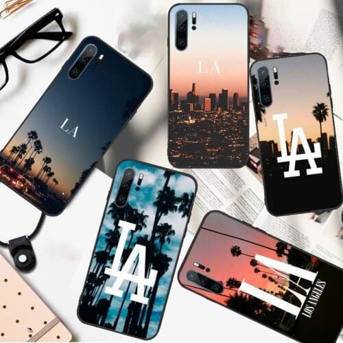Travel Los Angeles LA California pattern Phone Case For Huawei honor Mate P 10 20 30 40 i 9 8 pro x Lite smart 2019 nova 5t