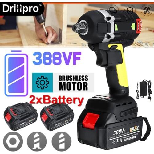 388vf Electric Impact Wrench Dual Purpose Power Tools Screw Nuts Power Tools 15000Amh Lithium Battery For Makita 18V Batterry