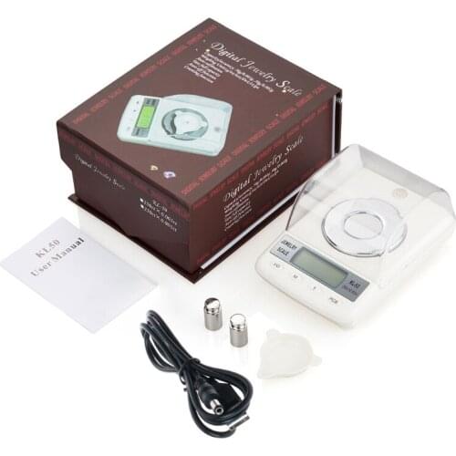 High Accuracy 0.001g 50g Digital Jewelry Scale Powder LCD Electronic Carat Scale