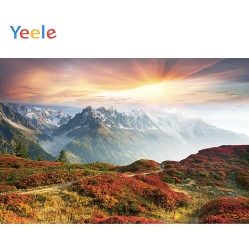 Yeele Landscape Photocall Forest Mountain Sunrise Photography Backdrops Personalized Photographic Backgrounds For Photo Studio