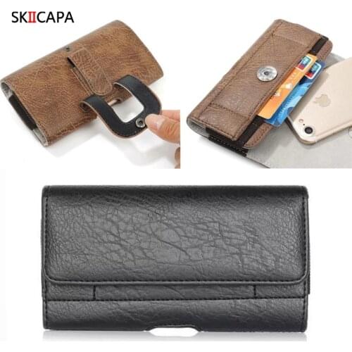 Leather belt clip phone case for iphone 12 mini 12 11 pro max 6s plus xs 7 8 SE Touch 5 6 7 Magnetic Waist Case Card slot cover