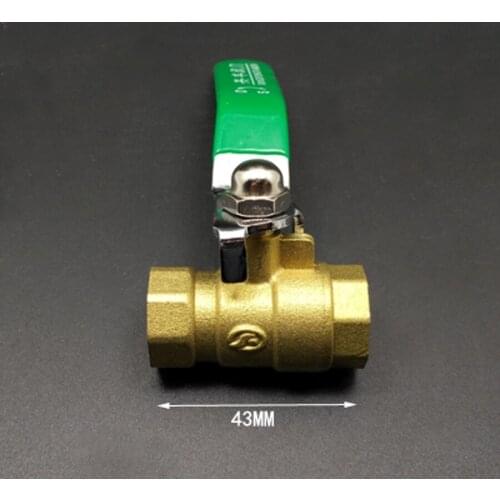 DN10 3/8" BSP Female Mid-Body Brass Ball Valve Water Gas With Handle