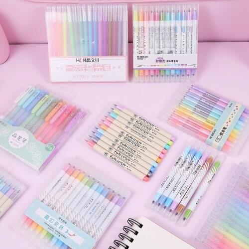 Highlighter color changing pen water chalk erasable pen candy color a set of students with a color set gel pen