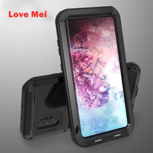 Love Mei Metal Protective Cover For Samsung Galaxy Note 10 Plus Lite Case Heavy Duty Armor Shockproof Shell Coque Funda