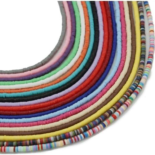 Free delivery 400pcs 3x1mm hole 1mm Soft Clay Flakes Clay Beads Loose Beads For Jewelry Making Findings Necklace Bracelet Earrin