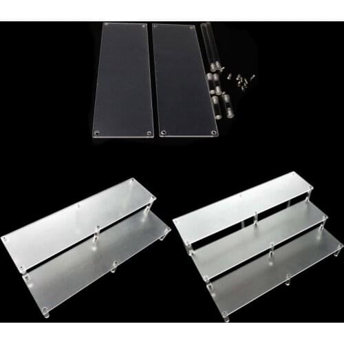 Single/Double/Three Tier Ladder Acrylic Action Figures Display Rack Toy Model Showing Stand Doll Storage Shelf