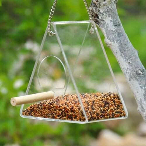 Window Bird Feeder Bird House Acrylic Hanging Suction Cups Bird Feeder