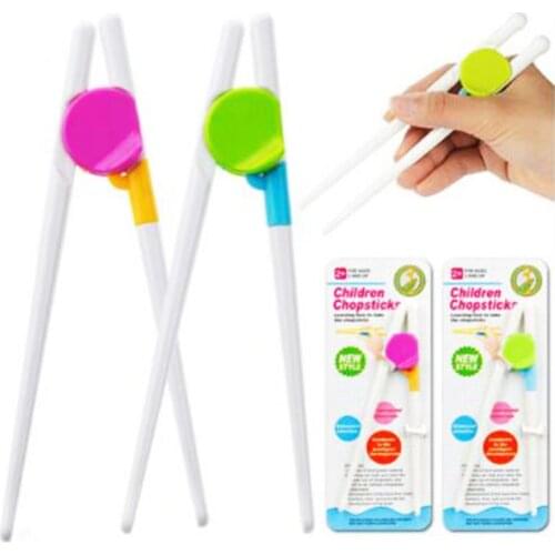 1 Pair Learning Training Chopsticks Baby Kids Cartoon Helper Chopsticks Learning Kitchen Accessories