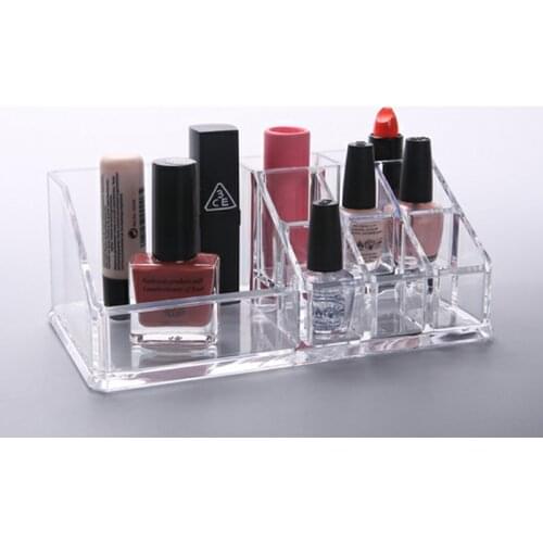 Transparent Acrylic Cosmetic Storage Box Makeup Brush Lipstick Cosmetic Organizer Make Up Tools Pen Holder Rack Jewelry Display
