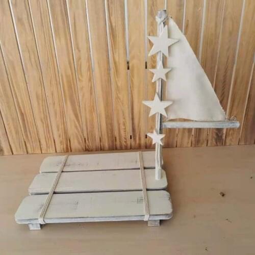 Newborn Posing Mini Raft Baby Photo Shooting Props Bed Photography Wooden Crib