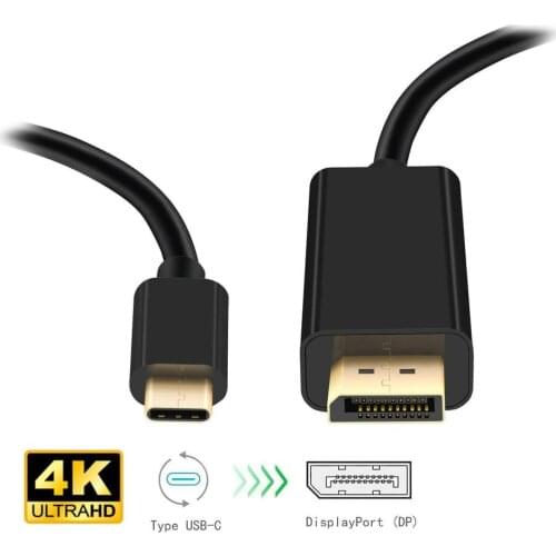 Connecting Cable Type-C USB3.1 TO DP Connector Cable 4K 1080p 3.1 To DP HD Cable for 2017 MacBook Pro (15-inch and 13-inch)