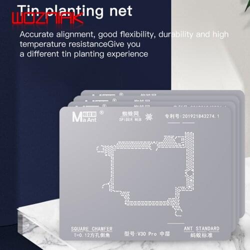MaAnt HW Mainboard middle layer Tin planting steel mesh for huawei V30 P40 mate30 rs 40rs p40 Repair BGA steel mesh formwork