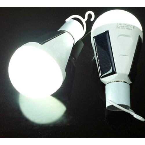 Solar Lights Led Bulb Hanging Led Solar Lamp 7W 12W Rechargeable Bulb Light Solar Outdoor Emergency Lamp Use Garden Camping