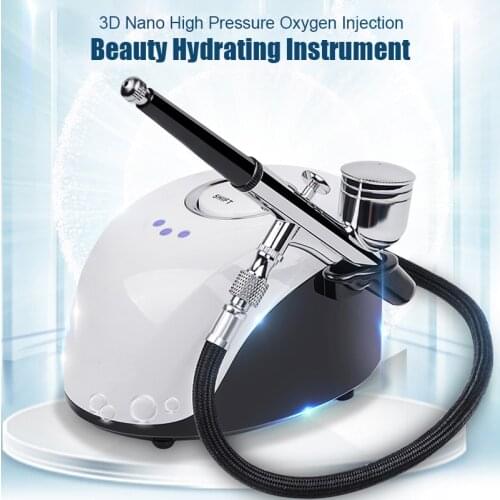 Face SPA Sprayer Machine Portable Facial Steamer Nano High Pressure Water Oxygen Filling Meter Nebulizer Beauty Device Care Tool