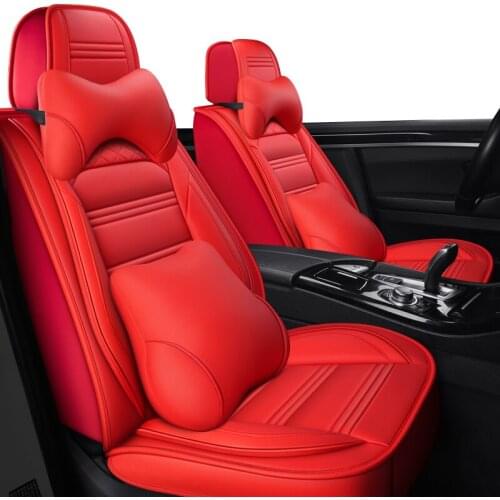 ZHOUSHENGLEE leather Universal Car Seat covers for Geely all models Emgrand EC7 X7 FE1 car styling automobiles Interior auto