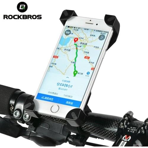 ROCKBROS Universal Bike Phone Holder PVC Bicycle Handlebar Holder IPhone Samsung HTC Sony Cellphone Cycling Accessories