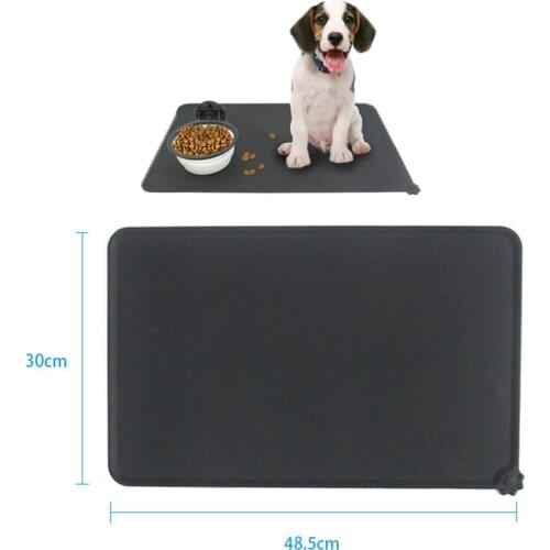 Waterproof Pet Mat for Dog Silicone Pet Food Pad Bowl Mat Dog Feeding Placemat Easy Washing Dog Supplies Accessories