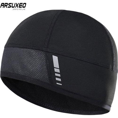 ARSUXEO Breathable Windproof Bicycle Cap Outdoor Bike Hat Hiking Trekking Riding Hat Winter Sports Fleece Warm Cycling Cap