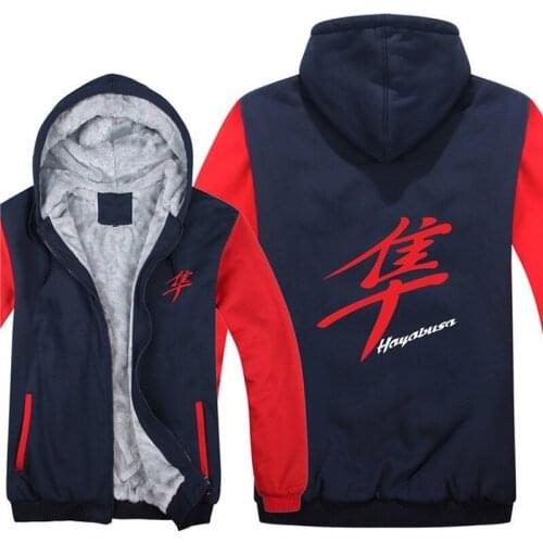 Winter Hayabusa Hoodies Warm Men Fashion Wool Liner Jacket Hayabusa Sweatshirts Men Coat K