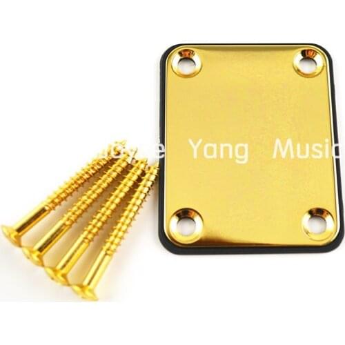 Niko Gold Electric Guitar Neck Joint Plate with 4 Screws For Strat/Tele Style Electric Guitar/Bass Free Shipping
