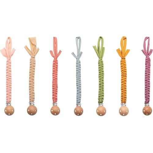1pc Ins Style Weaving The Pacifier Chain Baby Dummy Clip Soother Nipples Holder Newborn Toy Feeding Accessories