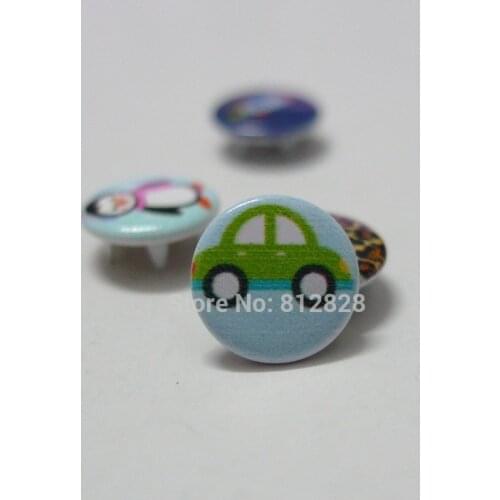 50 Sets 10mm #93 Mini Cars Prym Prong Snap Buttons Oeko-Tex 100 Certificate Approve