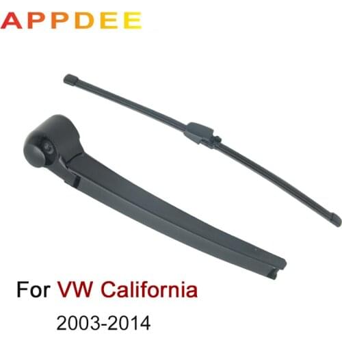 APPDEE Wiper Rear Wiper Blade & Arm Set Kit For VW California 2003-2014 Windshield Window 2013 2012 2011 2010 2009 2008 2007