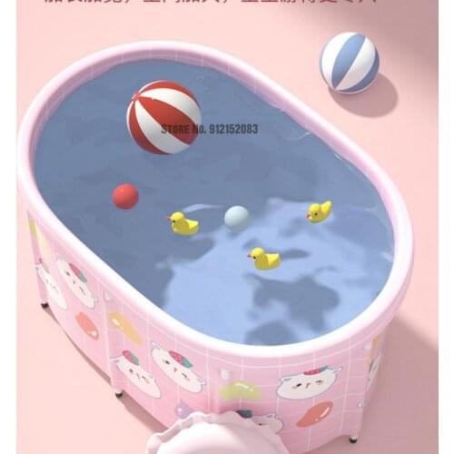 Baby Swimming Bucket Pool Adult Bath Bucket Folding Bath Bucket Household Children Bath Bucket Baby Bath Tub Bath Artifact