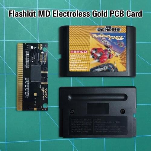 Burning Force - Flashkit MD Electroless Gold PCB Card 16 bit MD Games Cartridge For MegaDrive Genesis console