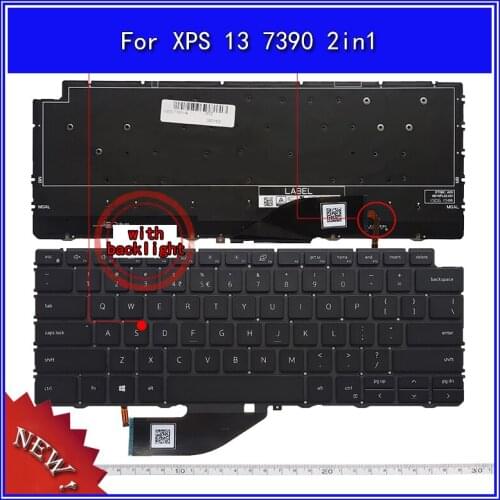 Laptop Keyboard for DELL XPS 13 7390 2in1 Notebook Replace Keyboard