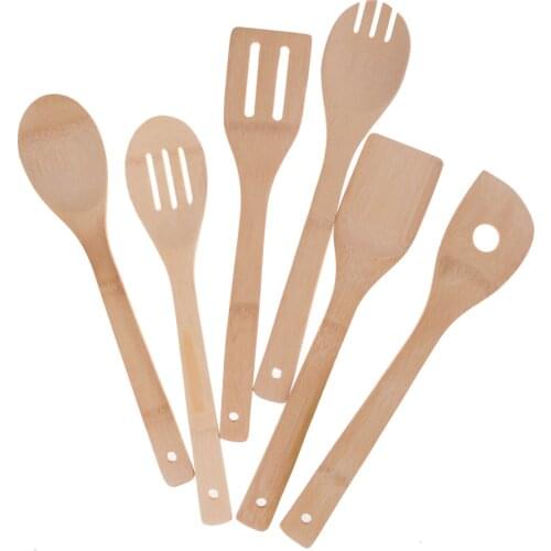 Kitchen Spoon Spatula Mixing Professional Lovely Bamboo Utensil Wooden Kitchen Bamboo Cooking Kitchenware Tools