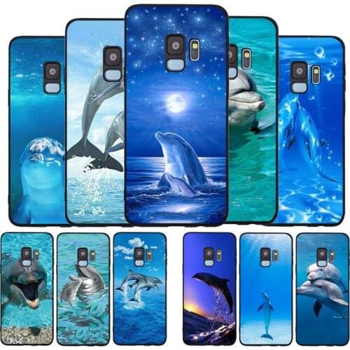 Dolphin Soft phone Case For Samsung S20 S10 S9 S8 S7 edge Plus Lite For Note 8 9 10 A6 A7 A8 A9 Cover