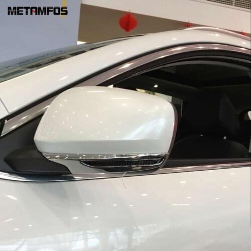 For Renault Koleos 2016-2020 2021 Chrome Side View Rearview Mirror Strip Molding Trim Decoration Sticker Exterior Car Styling