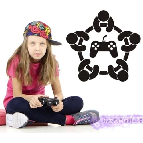 Game Room Handle Sticker Gamer Decal Gaming Posters Gamer Vinyl Wall Decals Parede Decor Mural Video Game Sticker Decal