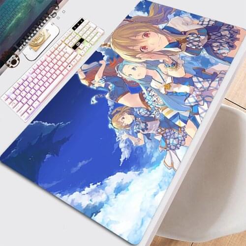 Table Pads Pc Mouse Pad Gaming Anime Accessories Keyboard On The Gamer Mause Computer Mat Mats Xxl Beautiful Cute GrandBlue Pads