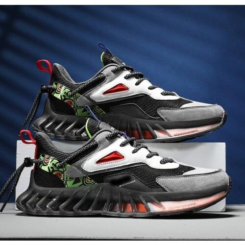 New Fashion Casual Mens Shoes High Quality Luminous Men Chunky Blade Sneakers Breathable Mesh Male Footwears deportivas hombre
