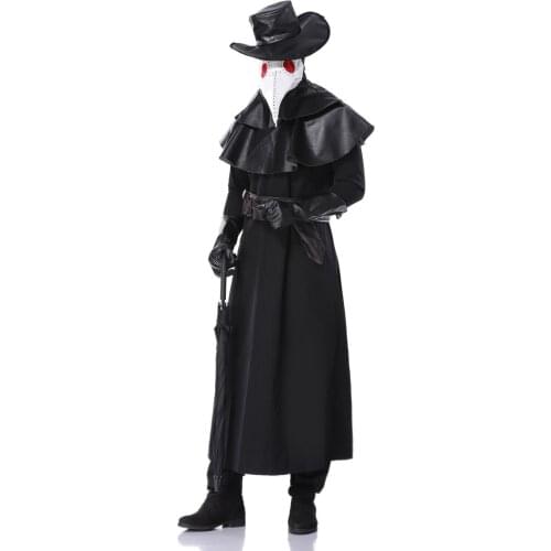 New HalloweencosAssassins Creed Plague Doctor Role Cosplay Clothes Carnival Party Costume