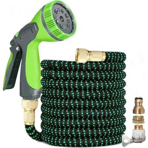 NEW Telescopic Garden Hose High Pressure Car Wash Tools Flexible Magic Plastic Pipe Water Gun Set For Garden Watering Irrigation