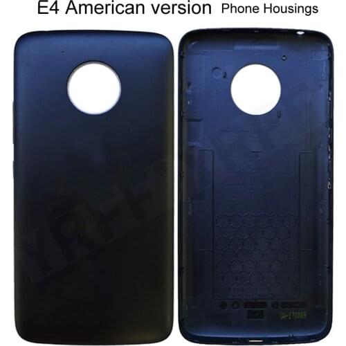 Plastic Phone Housings Frames Case For Motorola Moto E4 American Version XT1766 XT1767 Battery Back Cover Door Housing Cases