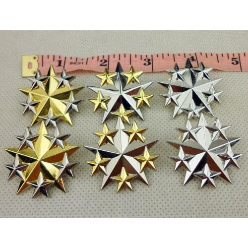 FULL Set US Military Six Star Rank Badge Insignia Pin US Officer Shoulder Badge-D1118 Military Store