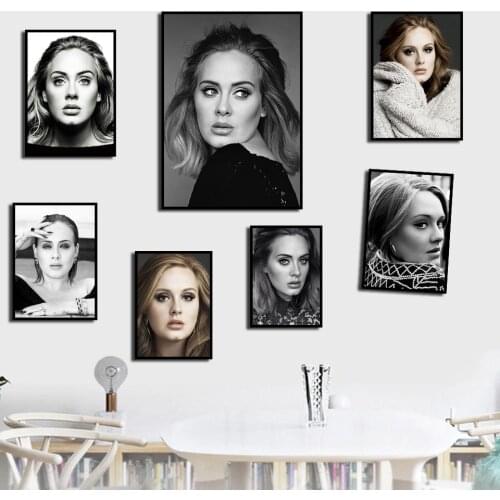 HD Print Music Singer Adele Poster Canvas Painting Wall Art Nordic Modern Living Room Home Decoration Picture