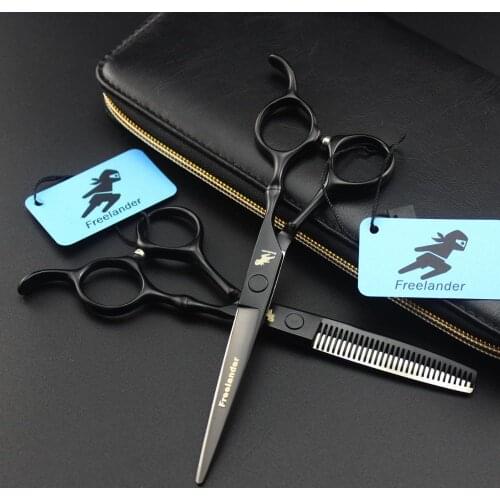 6" Bamboo handle Japan Professional Hairdressing Scissors Professional Barber Scissors Set Hair Cutting Shears Scissor Haircut