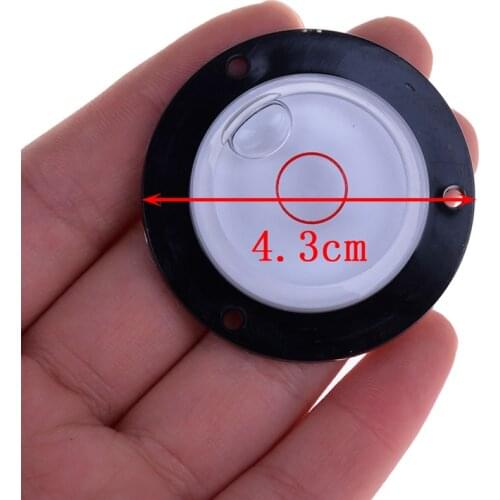 1pc 4.3cm Bubble Level Circular Precision Spirit Level Round Spirit Level Bubble White Color