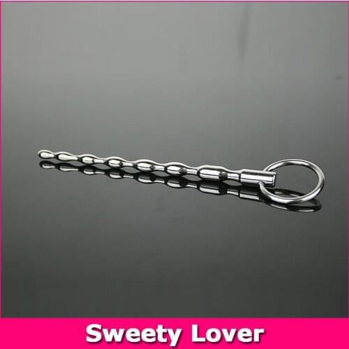 Sex Products Long Urethral Plug 8mm Stainless Steel Urethra Sound Penis Stimulation Dilators Plug Stretching Insert Sex Toys