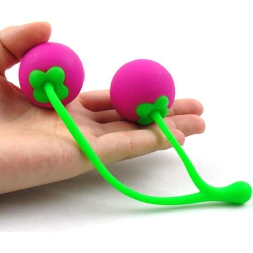Silicone Female Smart Ball Cherry Kegel Ball Vaginal Tight Exercise Smart Shrink Vagina Balls Sex Toys For Women Masturbation
