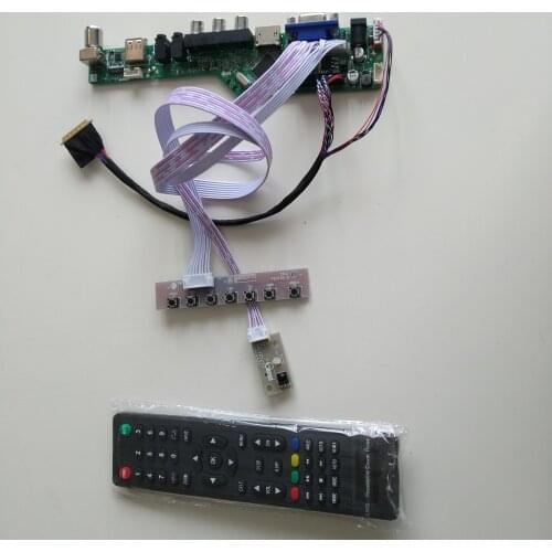VGA AV LCD LED TV HDMI USB AUDIO Controller driver Board display For 15.6" LTN156AT02 1366*768 panel monitor