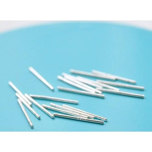 10 Pairs 925 Silver Fungus Needle Pierced Ear Bone Silver Needle Female Earrings Temperament Simple Protection Ear Stick