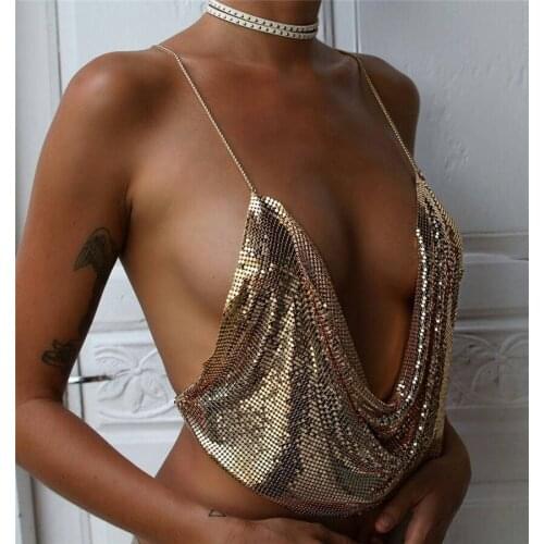 Womens Sexy Backless Bralet Solid Halter Lace Exotic Tanks Female Black Sleeveless Exotic Apparel