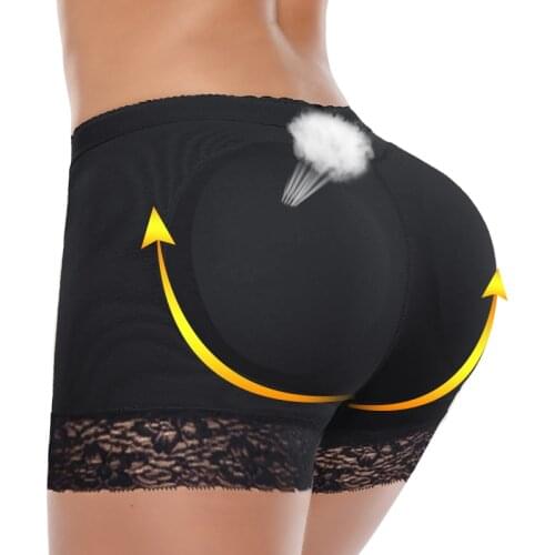 Women Butt Lifter Shaper Underwear Seamless Padded High Waist Tummy Control Hourglass Figure Boyshort Shapewear Panties