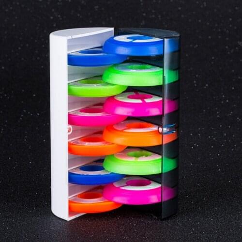 1Set 12 - axis silica gelFishing Line Winding Board Shaft Bobbin Spools Tackle Box